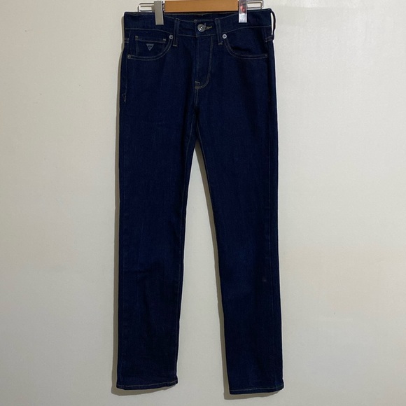 Guess Jeans Los Angeles Lincoln Slim Straight Stretch Denim Blue Jeans W30 x L32 - Picture 3 of 12